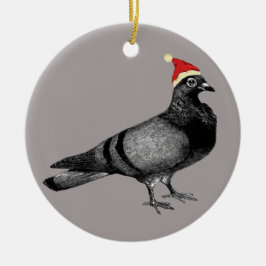 grått för dekoration av duva-christmas-keramisk tr
