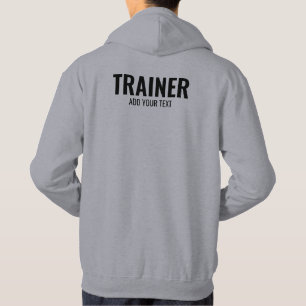 Grått för för för Manar-Dubbla för träningslärar Hoodie