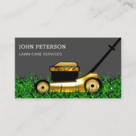 Grått för  gräddningstjänst för gräsmatta visitkort