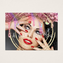 Grått för handcertifikat Nagel Hair Makeup-drivrut Visitkort