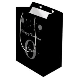 Grått för svartvit Grattis på födelsedagen-skript