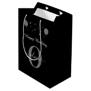 Grått för svartvit Grattis på födelsedagen-skript