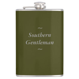 GRÅTT " för sydlig gentleman" för CHIC FLASK_ PÅ Fickplunta