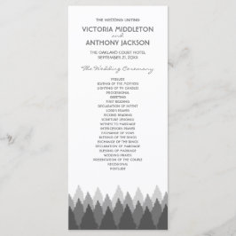 Grått Forest Range Woodland Bröllop Program