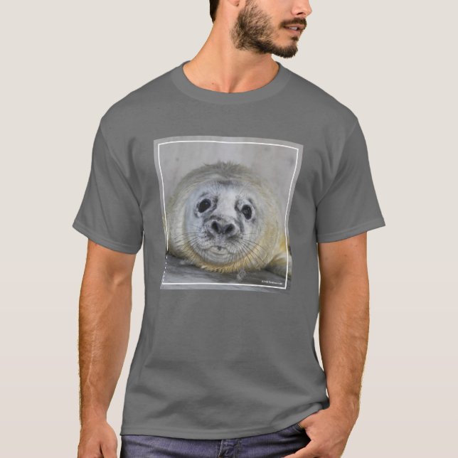 Grått förseglar valpen t shirt (Framsida)