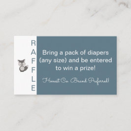 Grått Fox - Babykläder - Diaper Raffle Biljett Enc Tilläggskort