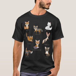 Grått Fox Kit Fox Tibetan Fox Arctic Fox Swift Fox T Shirt