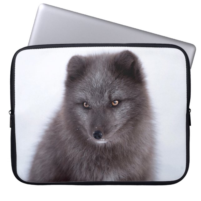 GRÅTT FOX LAPTOP FODRAL (Framsidan)