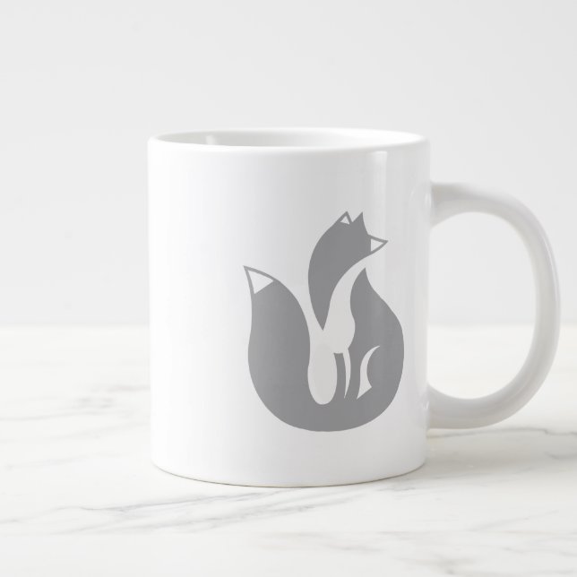 Grått Fox Mugg Jumbo Mugg (Höger)