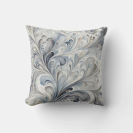 Grått Fractaler Kudde