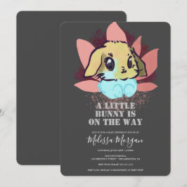 Grått från en liten kanny Cute Baby Shower Inbjudningar