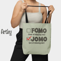 Grått Funny FOMO JOMO-markera rutan Introvert
