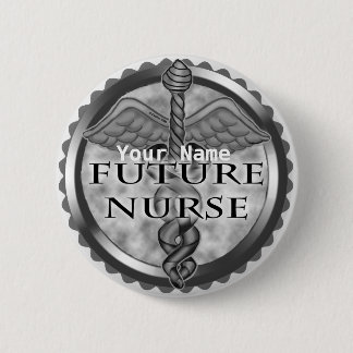 Grått Future Nurse Knapp