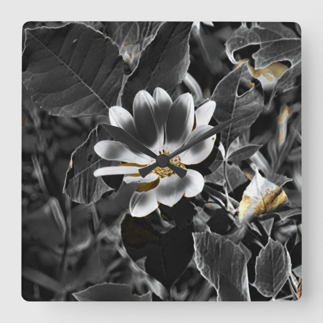 Grått Fyrkantig Klocka (Framsida)