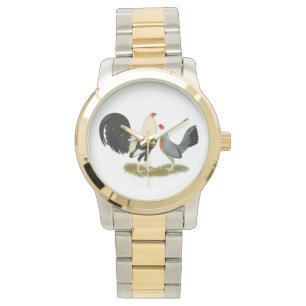 Grått Game Fowl Pair Armbandsur