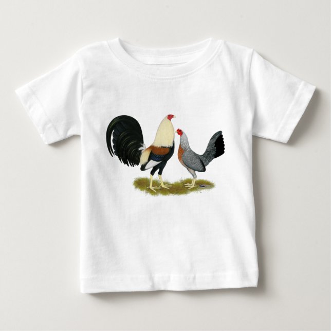 Grått Game Fowl Pair Tröja (Framsida)