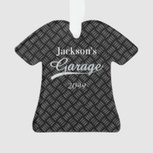 Grått Garage Shirt Shaped Ornament