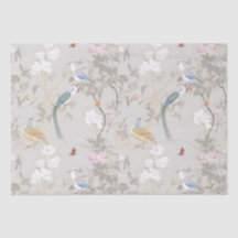 Grått Gardens Chinoiserie Wrapping Papper