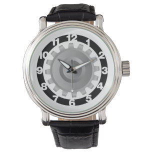 Grått Gear Armbandsur
