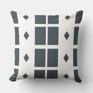 Grått Geometric Dekorativ kudde