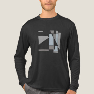 Grått Geometric MCM-inspirerad Abstrakt Art Small T Shirt