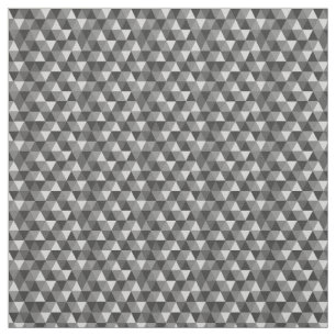 Grått Geometric Triangles Mönster Fabric Tyg
