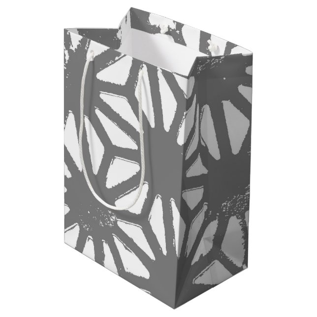 Grått-geometrisk mönster (Baksidan Vinklad)