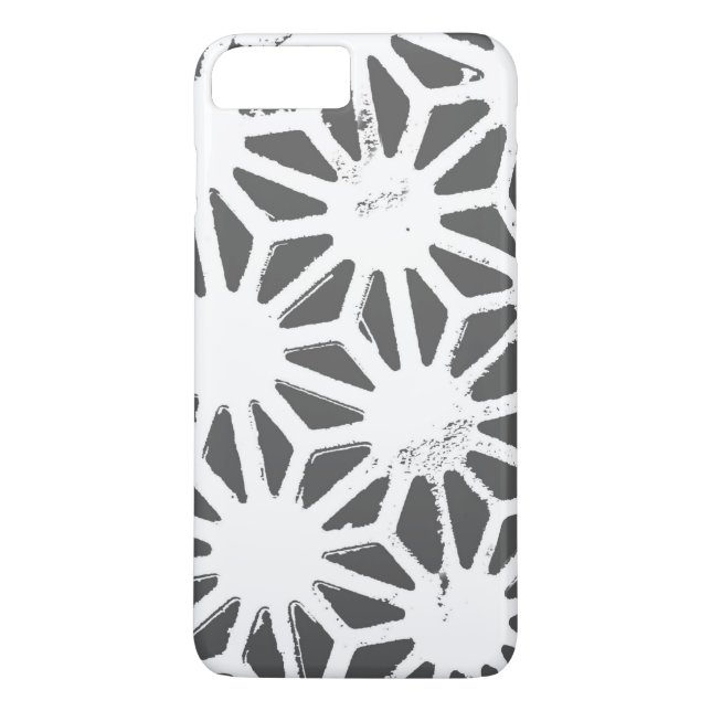 Grått-geometrisk mönster Case-Mate iPhone skal (Baksida)