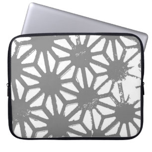 Grått-geometrisk mönster laptop fodral
