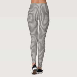 grått geometriskt mönster leggings