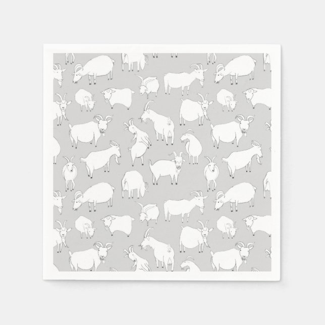 Grått Getter som spelas Pappersservett (Framsidan)