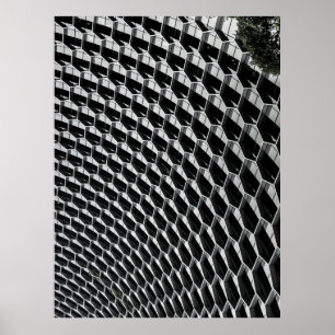 Grått glass tak poster