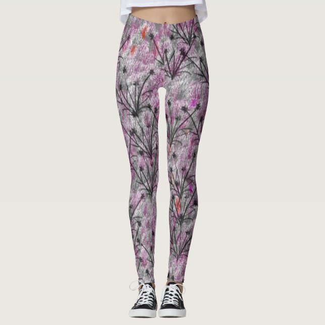 Grått-glättgräs Leggings (Framsida)