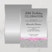 Grått Glitter 30års födelsedag