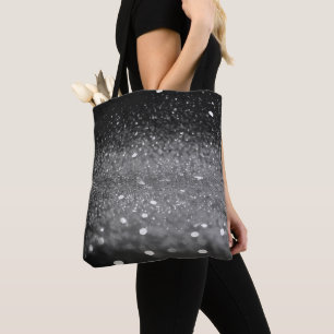 Grått Glitter Tygkasse