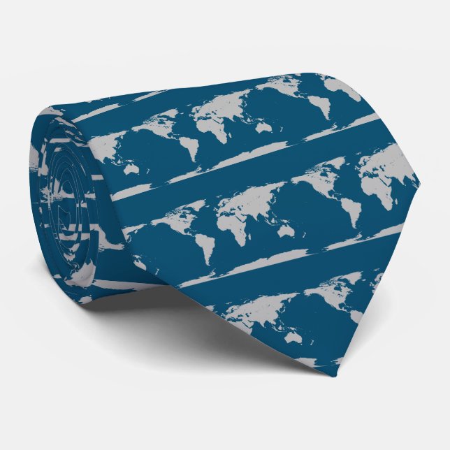 grått globe blue slips (Rullad)