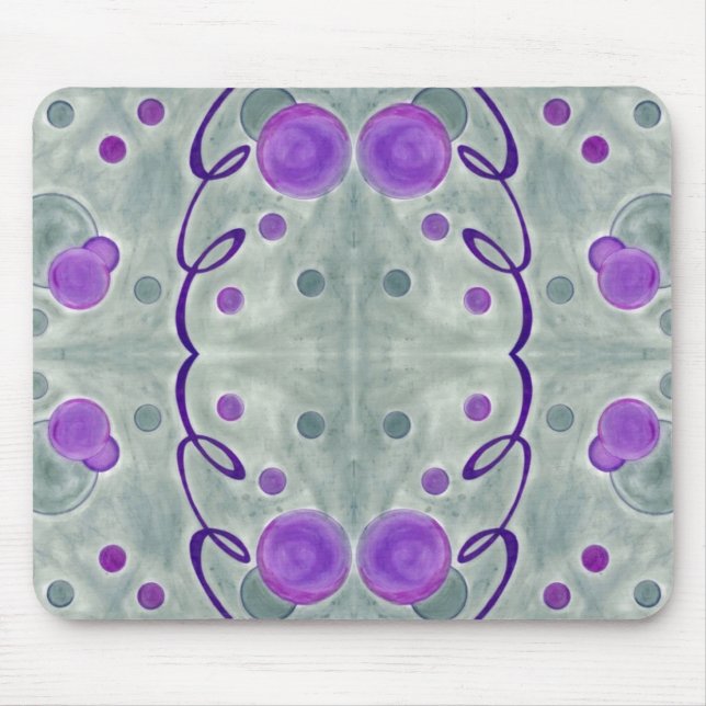 Grått Globes Blanket Mousepad Musmatta (Framsidan)
