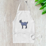 Grått Goat Sketch Förkläde<br><div class="desc">En konstskiss av en grått-get. Den här designen ser ut att vara verkligen för dessa Apron</div>