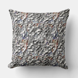Grått gömmande färg i kvadratisk till triangelmosa kudde
