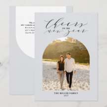 Grått Gott nytt år Fotohälsning