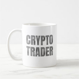 Grått Gradient Crypto Trader Kaffemugg