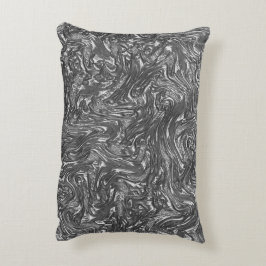 Grått grafit, rundad av struktur prydnadskudde