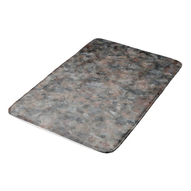 Grått Granite Badrumsmatta (Vinklad)