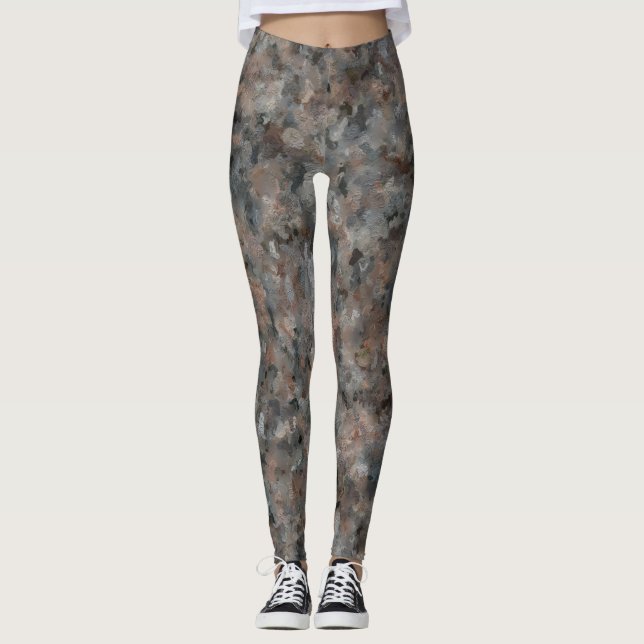 Grått Granite Leggings (Framsida)