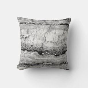 Grått Granite marble ABSTRAKT MÖNSTER Kudde