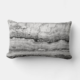 Grått Granite marble | ABSTRAKT MÖNSTER Lumbarkudde