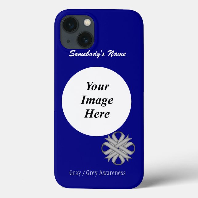 Grått/Grått Klöver Ribbon Tmpl av Kenneth Yoncich (Baksida)