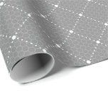 Grått Grått Minimal Snöre White Lattice Elegant Presentpapper<br><div class="desc">Fintvätt av blommigt för många tillfälle som bröllop,  födelsedagsfest,  möhippa,  möte med kompisars florenceK-design</div>