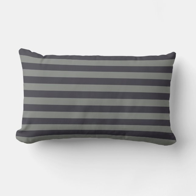 Grått Grått | Nautical Rand Lumbarkudde (Framsida)