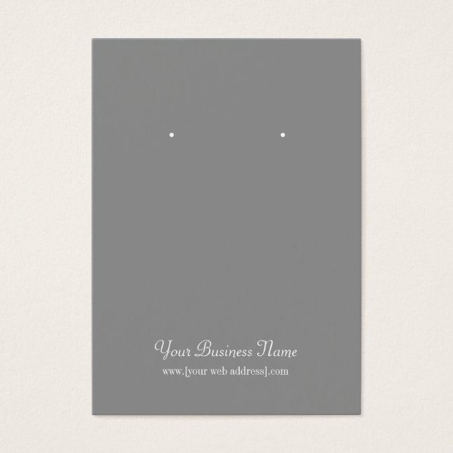Grått Grått Oformaterat kort för enkel Anpassnings (Framsidan)